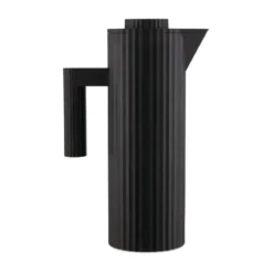 Alessi Isolierkanne schwarz Plissé thermoplastisches Harz
