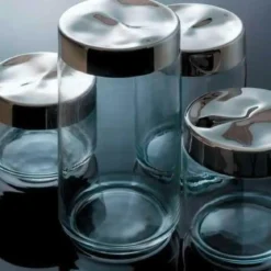 Alessi Küchendose m. Deckel Glas Julieta 100 cl