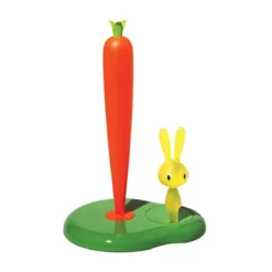 Alessi Küchenrollenhalter grün H. 29,4 cm Bunny & Carrot