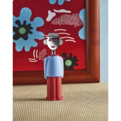 Alessi Korkenzieher Alessandro M. 21 cm hellblau/rot