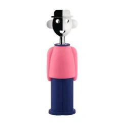 Alessi Korkenzieher Alessandro M. 21 cm rosa/blau