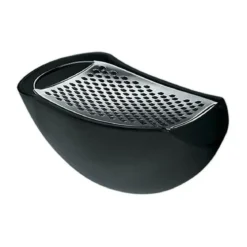 Alessi Reibe mit Käsedose 15 cm Parmenide schwarz