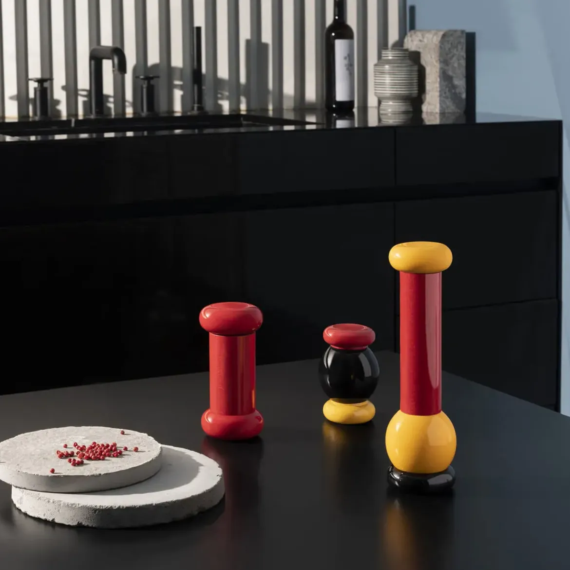 Alessi Salz-/Pfeffer- und Gewürzmühle MP0210 23 cm Buche