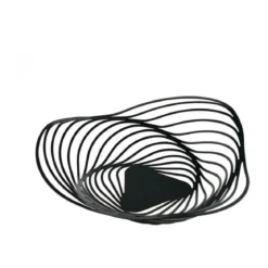 Alessi Tischschmuck Schale schwarz Trinity