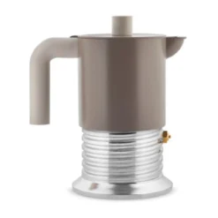 Alessi Vite Espressokocher 3 Tassen grau