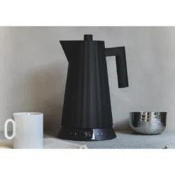Alessi Wasserkocher 1,7 l 2200 W Plissé schwarz