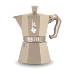 Bialetti Espressokocher 3 Tassen Moka Express Exclusive Induction Cremé