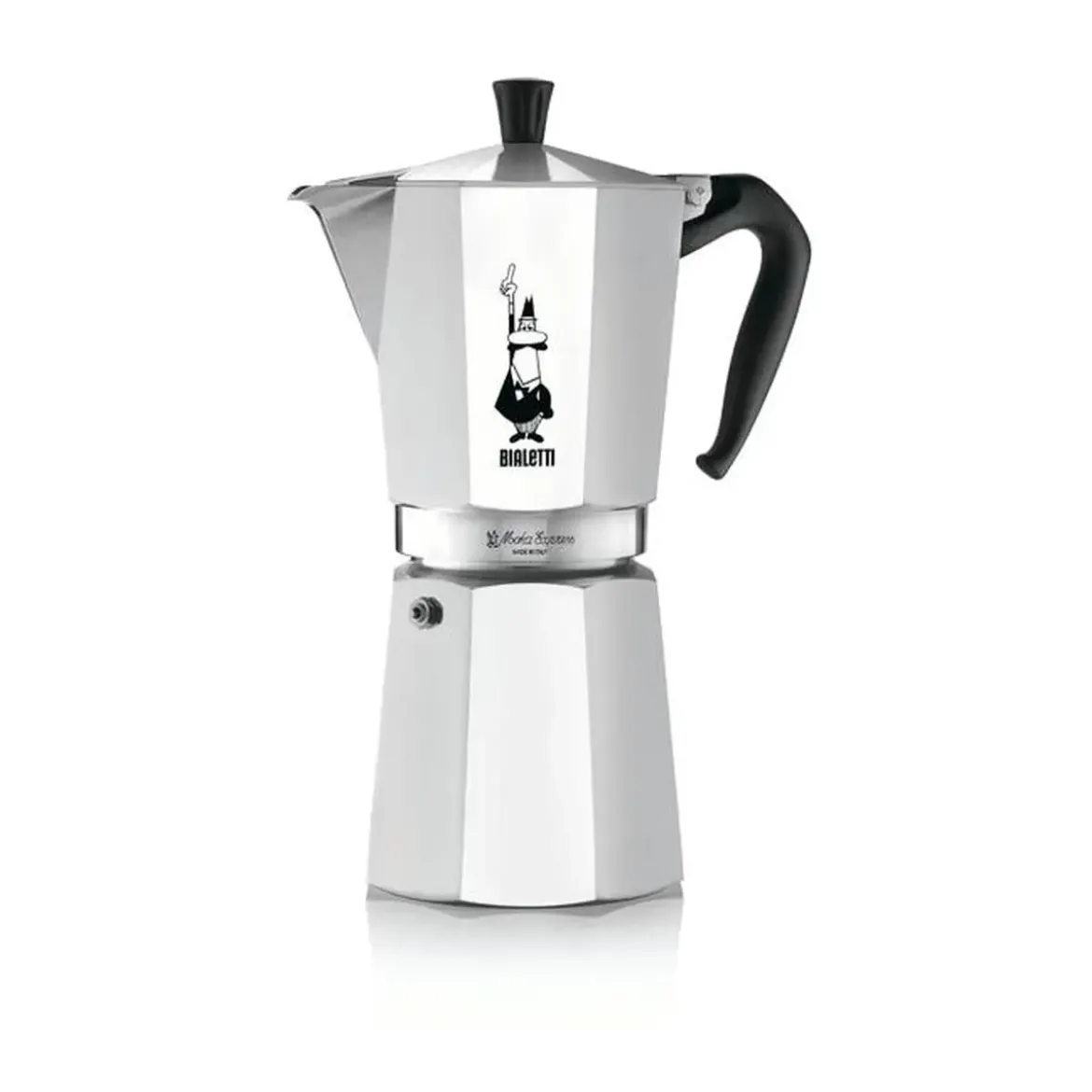 Bialetti Espressokocher 12 Tassen Moka Express silber
