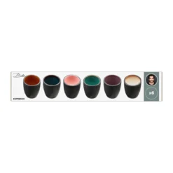 Bitz Espressobecher 6er-Set schwarz
