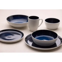 Bitz Gastro Speiseteller 27 cm dunkelblau/weiß