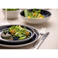 Bitz Gastro Speiseteller 27 cm dunkelblau/weiß