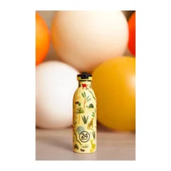 24bottles Trinkflasche 0,5 l Jungle Friends gelb mit Sportdeckel
