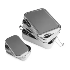 Brotzeit Lunchbox 3in1 Edelstahl 18x13,5x8cm