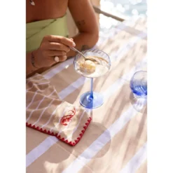 Byon Champagner-Schale 2er-Set Opacity blau