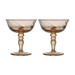 Byon Coupe-Glas 2er-Set Opacity pfirsich