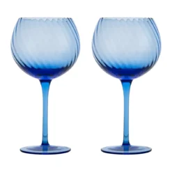 Byon Weinglas 2er-Set Opacity blau