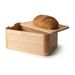 Continenta Brotkasten 36x23x16 cm Gummibaum