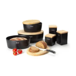 Continenta Brottopf 30x23x13 cm schwarz