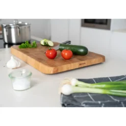 Continenta Hackbrett 46x30x4 cm Eiche Stirnholz
