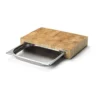 Continenta Schneidebrett mit Schublade 39x27x6 cm Stirnholz