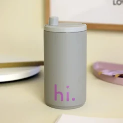 Design Letters Reisebecher hi. 0,35 l grau