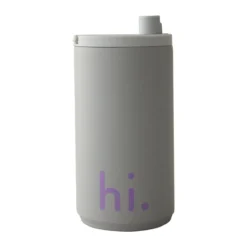 Design Letters Reisebecher hi. 0,35 l grau