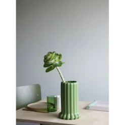 Design Letters Vase 24 cm Tubular green