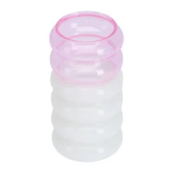 Design Letters Vase/Kerzenhalter 13 cm Bubble pink/milkwhite
