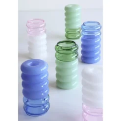 Design Letters Vase/Kerzenhalter 13 cm Bubble pink/milkwhite