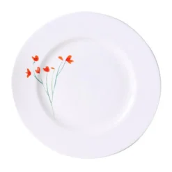 Dibbern Teller 21 cm Impression Blume rot