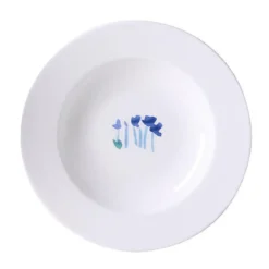 Dibbern Teller tief 23cm Impression Blume Blau