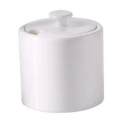 Dibbern Zuckerdose 0,25 l Fine Bone China Konisch-Zylindrisch weiß