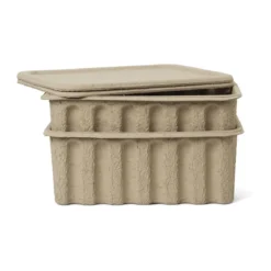 ferm LIVING Box 25 cm 2 Stück braun