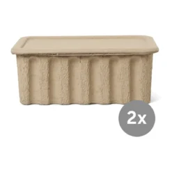 ferm LIVING Box 25 cm 2 Stück braun
