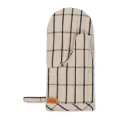 ferm LIVING Ofenhandschuh 28 cm Hale sand/schwarz