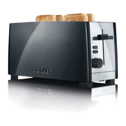 Graef TO102 4-Scheiben-Toaster 38x16x19 cm 1380 W schwarz