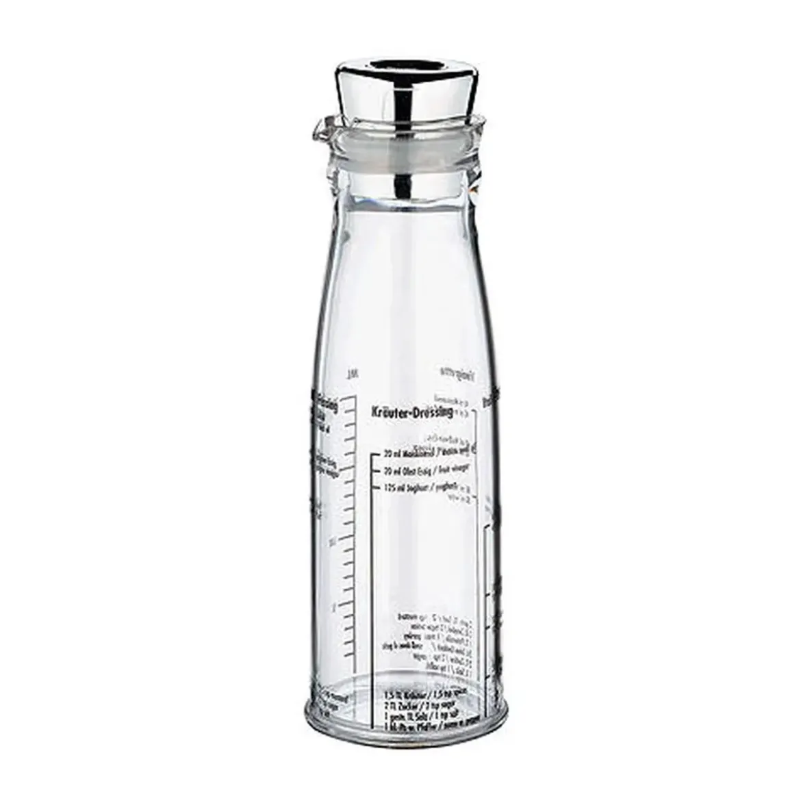 Küchenprofi Dressingshaker 0,25l Acryl/Edelstahl 20cm