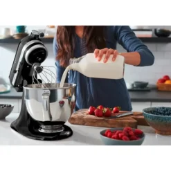 KitchenAid Küchenmaschine 4,8 l 300 W Artisan Premium Onyx Schwarz