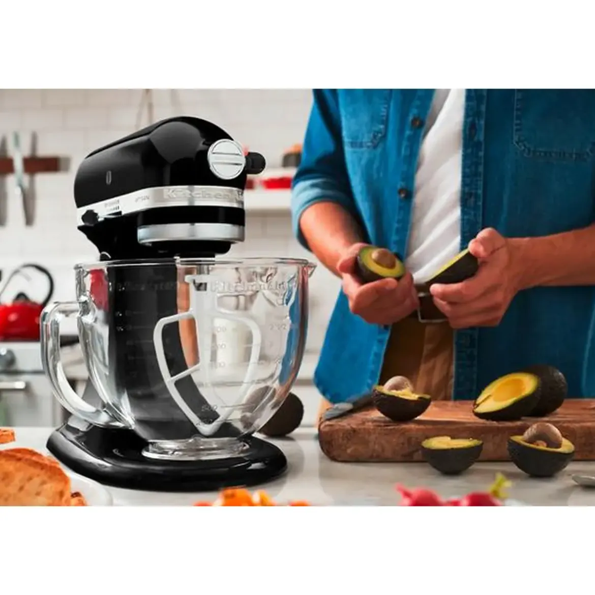 KitchenAid Küchenmaschine 4,8 l 300 W Artisan Premium Onyx Schwarz