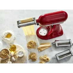 KitchenAid Nudelvorsatz 5KSMPRA mit 3 Walzen Edelstahl