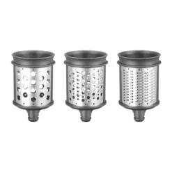 KitchenAid Raspel- und Reibe-Set 3-tlg. zu Gemüseschneider 5KSMVSA edelstahl