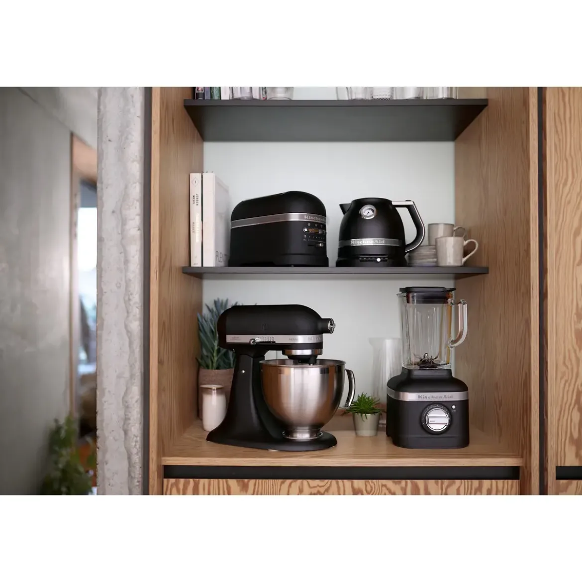 KitchenAid Standmixer K400 1,4 l 1200 W Artisan Schwarz