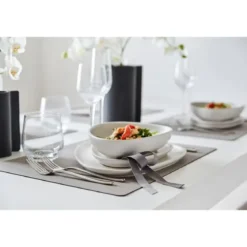 LINDDNA Tischset L 35x45 cm Square Nupo light grey