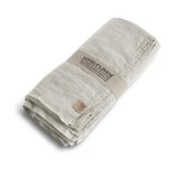 Lovely Linen Tischdecke 145x300 cm Lovely Light Grey