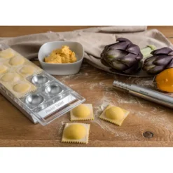 Marcato Ravioli Tablett 34x12 cm silber