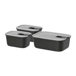 Mepal Frischhaltedose 3-tlg. EasyClip Nordic Black