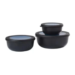 Mepal Starter Set Cirqula flach Multibowl 3tlg. nordic black