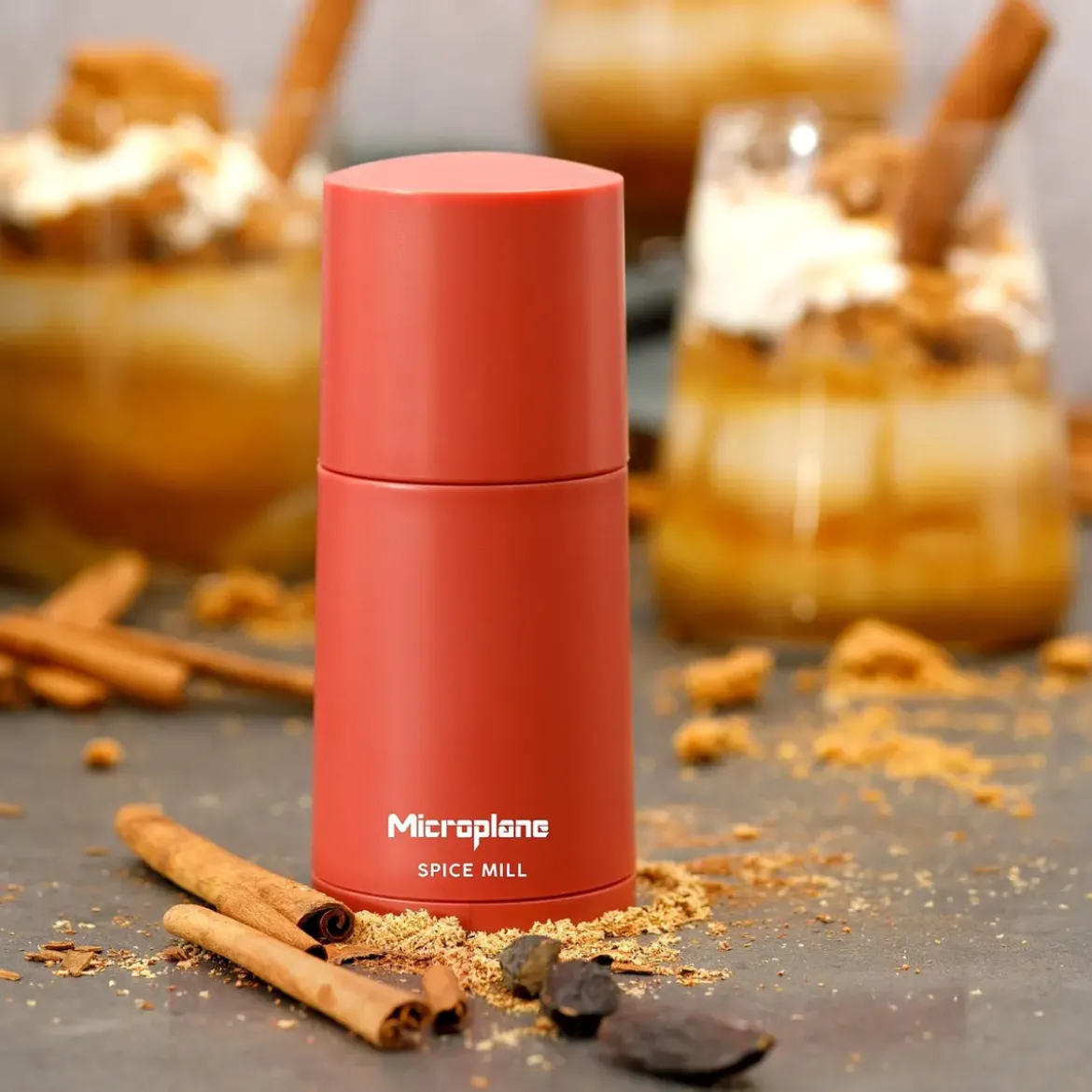 Microplane Gewürzmühle 2in1 12 cm Speciality Lipstick Pink