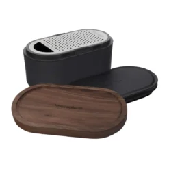 Microplane Reibe mit Auffangbehälter 3-tlg. Speciality Anthrazit