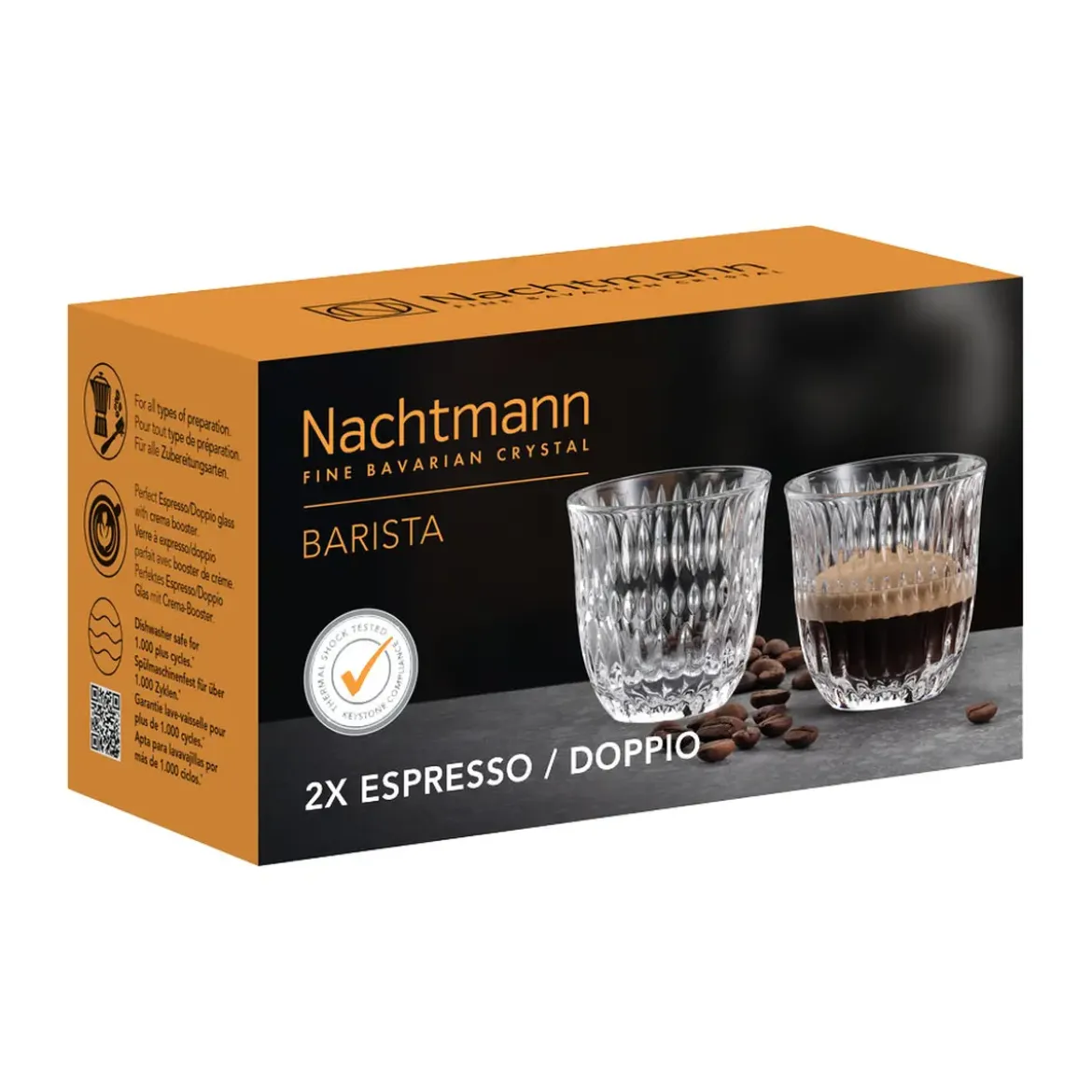 Nachtmann Espressoglas 2er-Set Ethno Barista